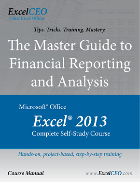 ExcelCEO Excel 2013 course training details