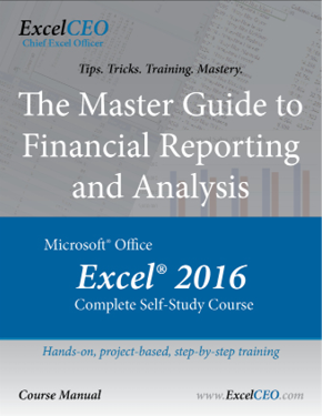 ExcelCEO Excel 2016 course training details